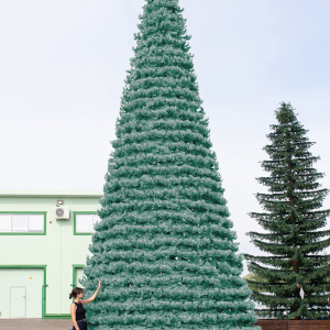 Уличная елка Испанская изумрудная 10 м., каркасная, ПВХ, Green Trees (GT10ISPVCBL)