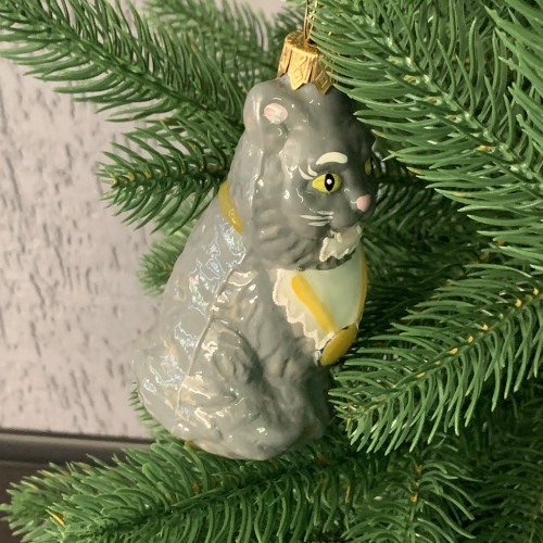 Елочное украшение Сказочный кот, стекло, Витус (А414)