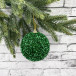 Шар новогодний Бисер 15 см., зеленый, пенопласт, Christmas DeLuxe (11871)  в Санкт-Петербурге
