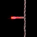 Светодиодный занавес 2*1 м., 200 красных LED ламп, прозрачный провод ПВХ, LTC (PCL202-10-2R)