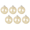 Набор пластиковых шаров 80 мм., золотой глянец, 6 шт., Snowmen (ЕК0402)