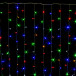Занавес с мерцающим диодом 2*3 м., 220V, 320 разноцветных LED ламп, соединяемый, прозрачный провод, Winner Light (m.03.5T.320+) в Санкт-Петербурге