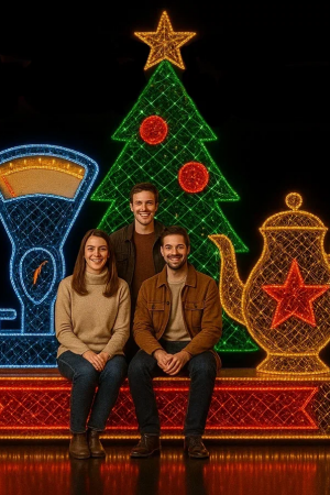 Светодиодная фотозона Назад в СССР 250 см., Сад Радости (SR096)