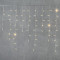 Светодиодная бахрома с колпачком 3,2*0,9 м., 180 теплых белых LED ламп, прозрачный провод ПВХ, IP65, LTC (PIL180CAP-10-2WW)