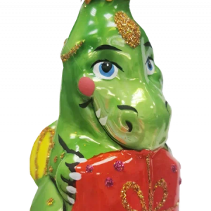 Елочное украшение Дракоша Степан h-6,5 см., в подарочной упаковке, Коломеев (ФУ-651/1)