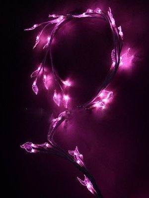 Светодиодная  Ветвь с листьями 1.8 м., 48 розовых LED ламп, Beauty Led (LC176L-B048P-H)