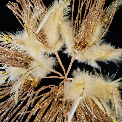 Ветвь Воздушное золото-одуванчик 71 см., Christmas DeLuxe (88912) в Санкт-Петербурге