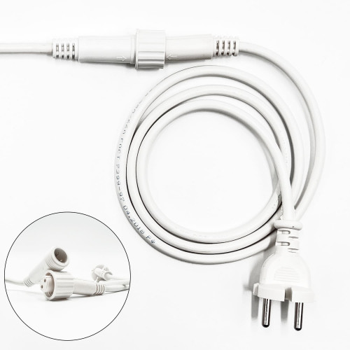 Белт-Лайт UNIBELT 5 м., провод белый Каучук, шаг 50 см., 10 подвесных патронов, IP65, LTC (UBL5m/10L-8) в Санкт-Петербурге