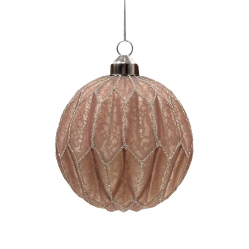 Набор винтажных стеклянных украшений Дворцовые тайны 100 мм., бронза, 6 шт., Christmas DeLuxe (13147)