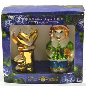 НФ-2-108 Набор Елочных украшений Золотой ключик 9 см., Коломеев