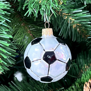 Елочное украшение Мяч, черный, стекло, 5,5 см., 1 шт., Витус (А192-черный)