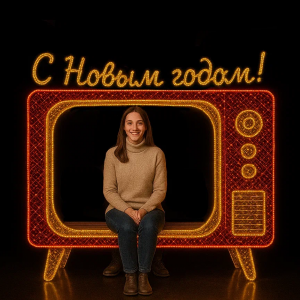 Светодиодная фотозона Советский телевизор 200 см., Сад Радости (SR097)