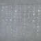 Светодиодная бахрома с колпачком 3,2*0,9 м., 180 холодно-белых LED ламп, прозрачный провод ПВХ, IP65, LTC (PIL180CAP-10-2W)