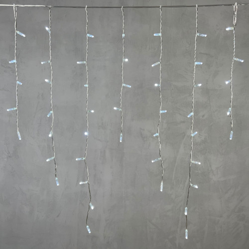 Светодиодная бахрома с колпачком 3,2*0,9 м., 180 холодно-белых LED ламп, прозрачный провод ПВХ, IP65, LTC (PIL180CAP-10-2W) в Санкт-Петербурге