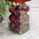 Набор пластиковых шаров Дивный 60 мм., бордо, 12 шт., Christmas DeLuxe (87556)