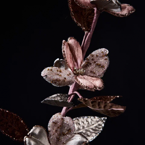 Ветвь Кизил 32х74 см., шампань, Christmas DeLuxe (88913)