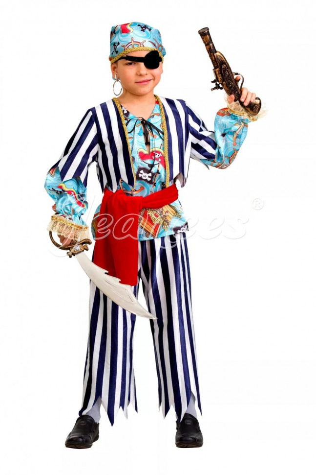 Карнавальный костюм Пират сказочный рост 140, размер 36 (5203-36) в Санкт-Петербурге