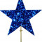 Макушка звезда 40 см., синий, УКРАШЕНИЕ ДЛЯ ВЫСОТНОЙ ЕЛКИ (MZ-400BLUE)