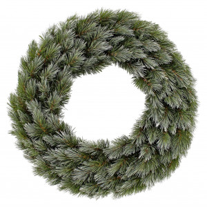 Венок хвойный Женева заснеженный 60 см, Triumph Tree (73105)