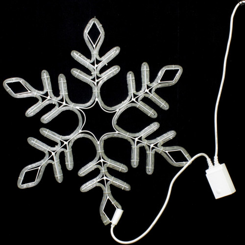 Светодиодная фигура снежинка 57 см. красно-синий цвет, Winner Light (9111-57RB)