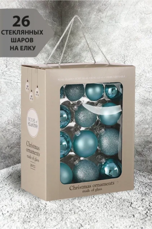 Набор стеклянных шаров Балтийский 26 шт., Christmas DeLuxe (86043-86780)