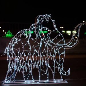 Светодиодная фигура Мамонт 2D 180 см., Сад Радости (SR197) 