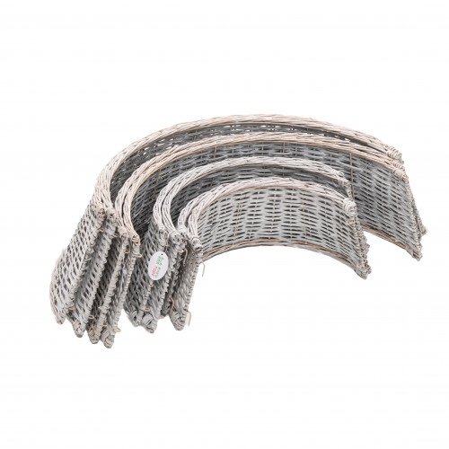 Корзина под елку Кантри Стайл 95*75*30 см., светлое дерево, разборная, ЕлкиТорг (95-231)