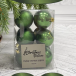 Набор пластиковых шаров Дивный 60 мм., зеленый, 12 шт., Christmas DeLuxe (87055)