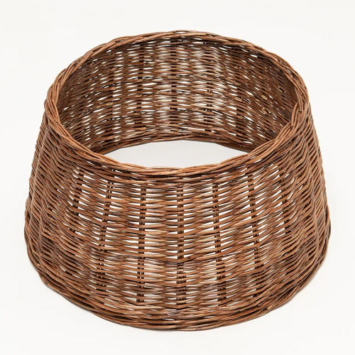 Корзина для декорирования основания елки 50*30 см., коричневая, натуральная, ЕлкиТорг (50-227)
