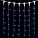 Светодиодный мерцающий занавес 2*2 м, 220V., 400 синих LED ламп, прозрачный ПВХ, Beauty Led (PCL402BL-10-2B) в Санкт-Петербурге