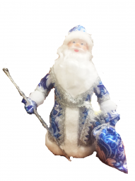 Дед Мороз под елку 40 см., серия Русские Узоры, в упаковке, Батик (ДМ-06)