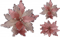 Магнолия на клипсе Розовый пепел 30*30 см., розовый, Koopman (DH8042220)