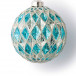 Винтажный стеклянный шар Драгоценные грани - Лазурь 10 см., 1 шт., Karlsbach (13138)