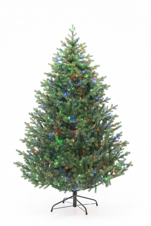 Искусственная елка Торжественная 180 см., 310 мульти/теплых белых Led ламп (2в1), 100% литая хвоя, ЕлкиТорг (186180)