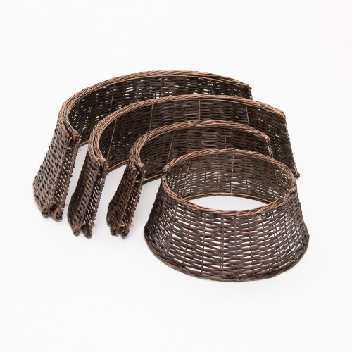 Корзина под елку Кантри Стайл 50*40*22 см., коричневая, разборная, ЕлкиТорг (50-232) в Санкт-Петербурге