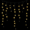 Светодиодная бахрома с колпачком 3,2*0,9 м., 180 теплых белых LED ламп, черный провод ПВХ, IP65, Beauty led (PIL180CAP-11-2WW)