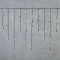 Светодиодная бахрома с колпачком 3,2*0,9 м., 180 теплых белых LED ламп, черный провод ПВХ, IP65, LTC (PIL180CAP-11-2WW)