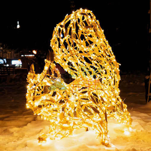 Светодиодная фигура Белка золотая Premium 1 м., Conso (OL322)