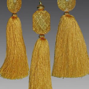 Украшение &quot;Подвеска с бахромой&quot; цвет золото, (162703)