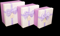 Набор подарочных коробок 3 шт., цвет белый (Y92316-14T)