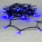 Светодиодная нить 100 синих LED ламп, 10 м., 24В., черный провод ПВХ, LTC (PST100-11-1B)