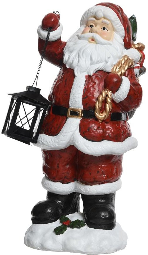 Декоративная фигура Санта с фонарем и подарками 25*26*46 см, Kaemingk (535627)   