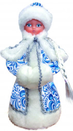 Снегурочка под елку 35 см., серия Русские Узоры, в упаковке, Батик (СН-06)