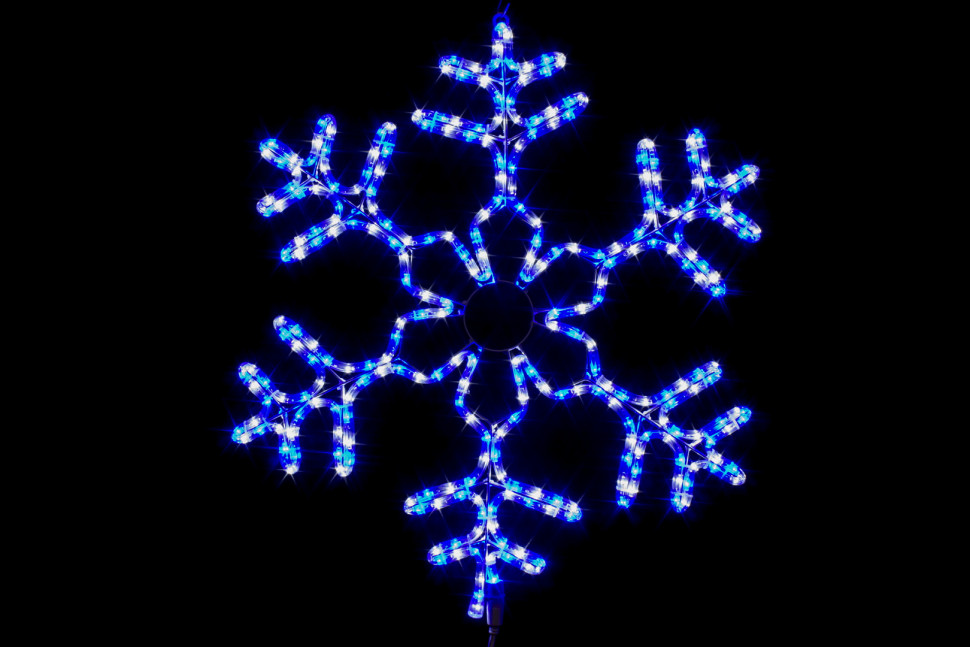 Светодиодная снежинка 60 см.,сине-белый, Winner (7110-60WB) в Белгороде