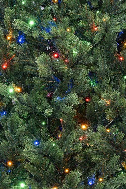 Искусственная елка Торжественная 210 см., 450 мульти/теплых белых Led ламп (2в1), 100% литая хвоя, ЕлкиТорг (186210) в Санкт-Петербурге