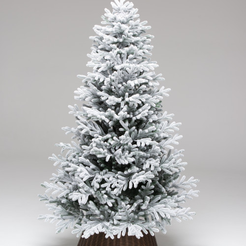 Искусственная елка Уссурийская заснеженная 210 см., 100% Литая хвоя, ЕлкиТорг (254210)