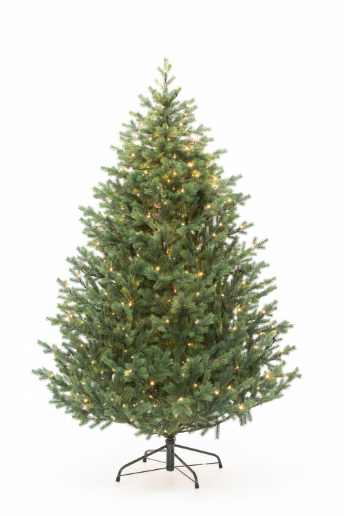 Искусственная елка Торжественная 240 см., 698 мульти/теплых белых Led ламп (2в1), 100% литая хвоя, ЕлкиТорг (186240)