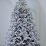 Искусственная елка Аляска заснеженная 240 см., 587 мульти/теплых белых Led ламп (2в1), ЕлкиТорг (195240)