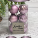 Набор пластиковых шаров Дивный 60 мм., лавандовый, 12 шт., Christmas DeLuxe (87595)
