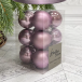 Набор пластиковых шаров Дивный 60 мм., лавандовый, 12 шт., Christmas DeLuxe (87595)